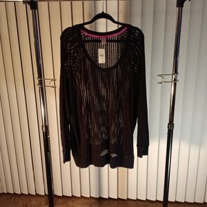 Black Neeted See Through Sweater
